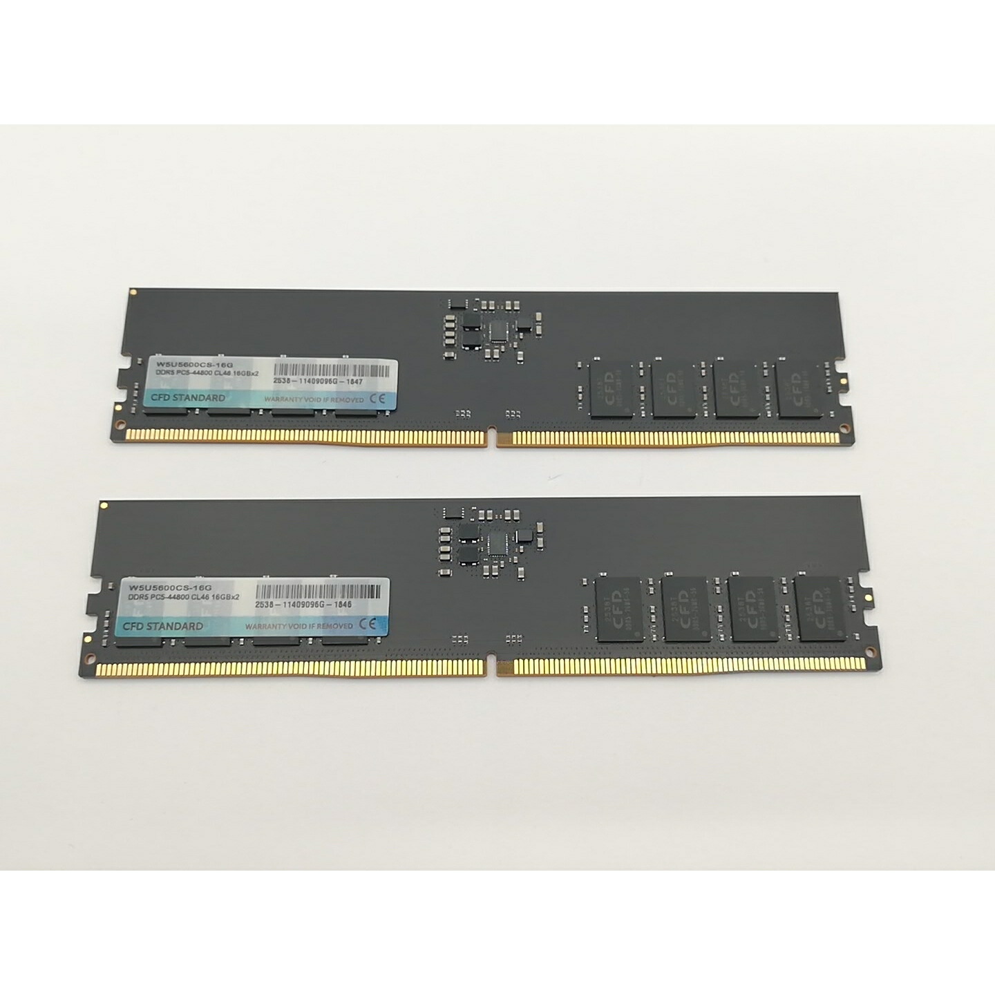 【中古】DDR5 16GB 2枚組（足し加える32GB） DDR5-5600(パソコン5-44800)【事務机とっ始めパソコン用】【川崎駅前】引きうける継続期間１週