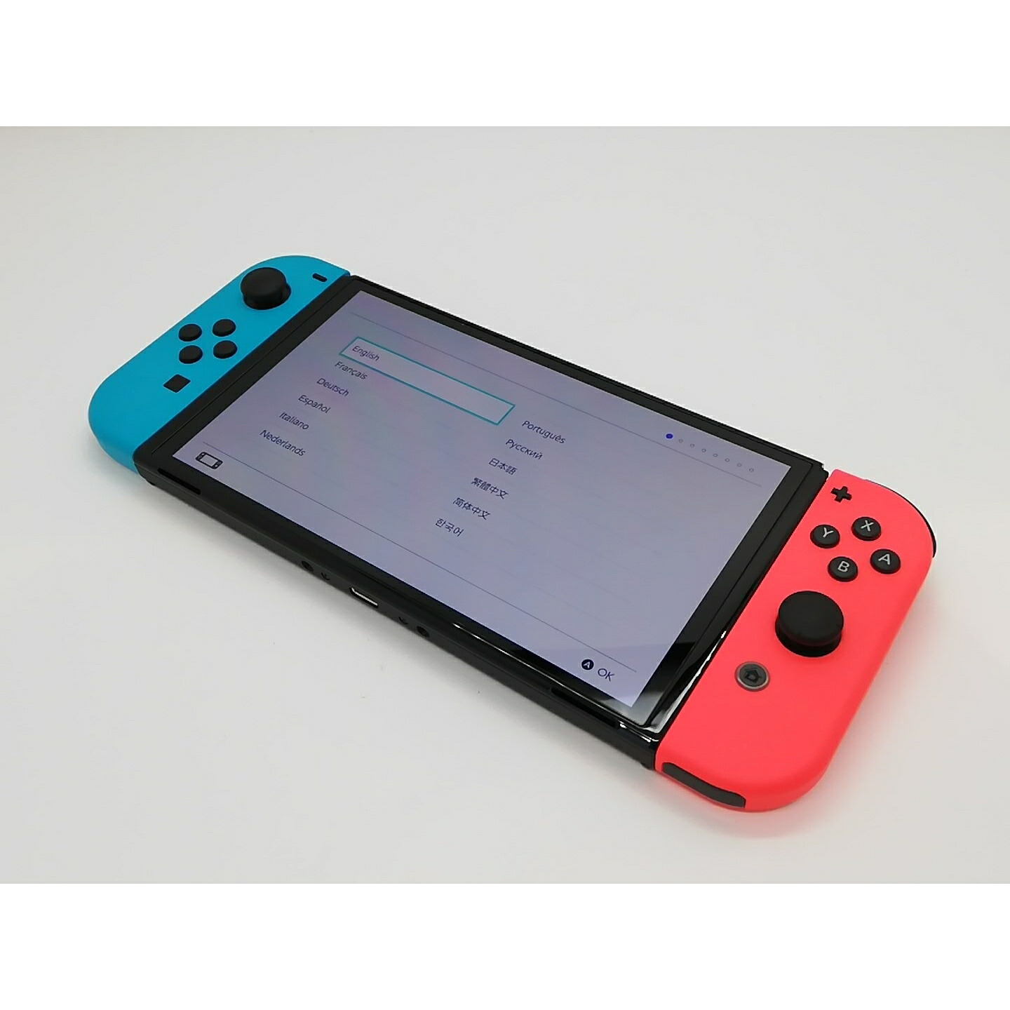 【中古】Nintendo Switch 本体 (有機ELモデル) HEG-S-KABAA ネオンブルー・ネオンレッド 【2021年10月】【府中ル・シーニュ】保証期間1ヶ月【ランクA】|じゃんぱら店