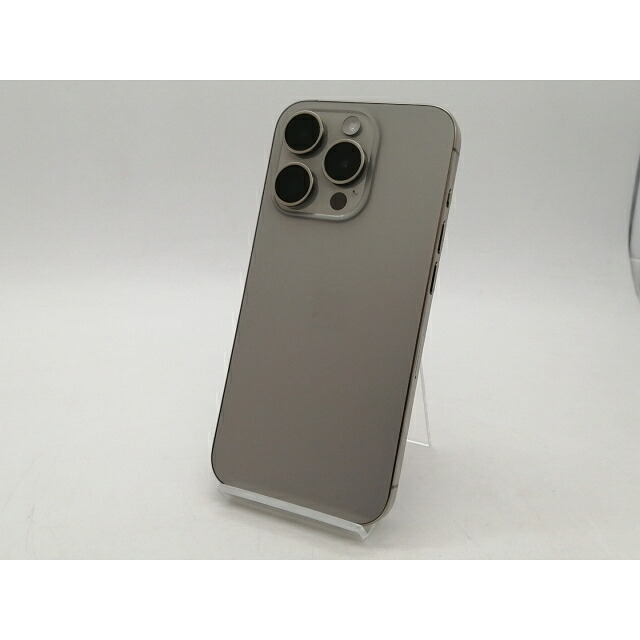 【中古】Apple au 【SIMフリー】 iPhone 15 Pro 256GB ナチュラルチタニウム MTUF3J/A【スマーク伊勢崎】保証期間１ヶ月【ランクA】｜じゃんぱら店