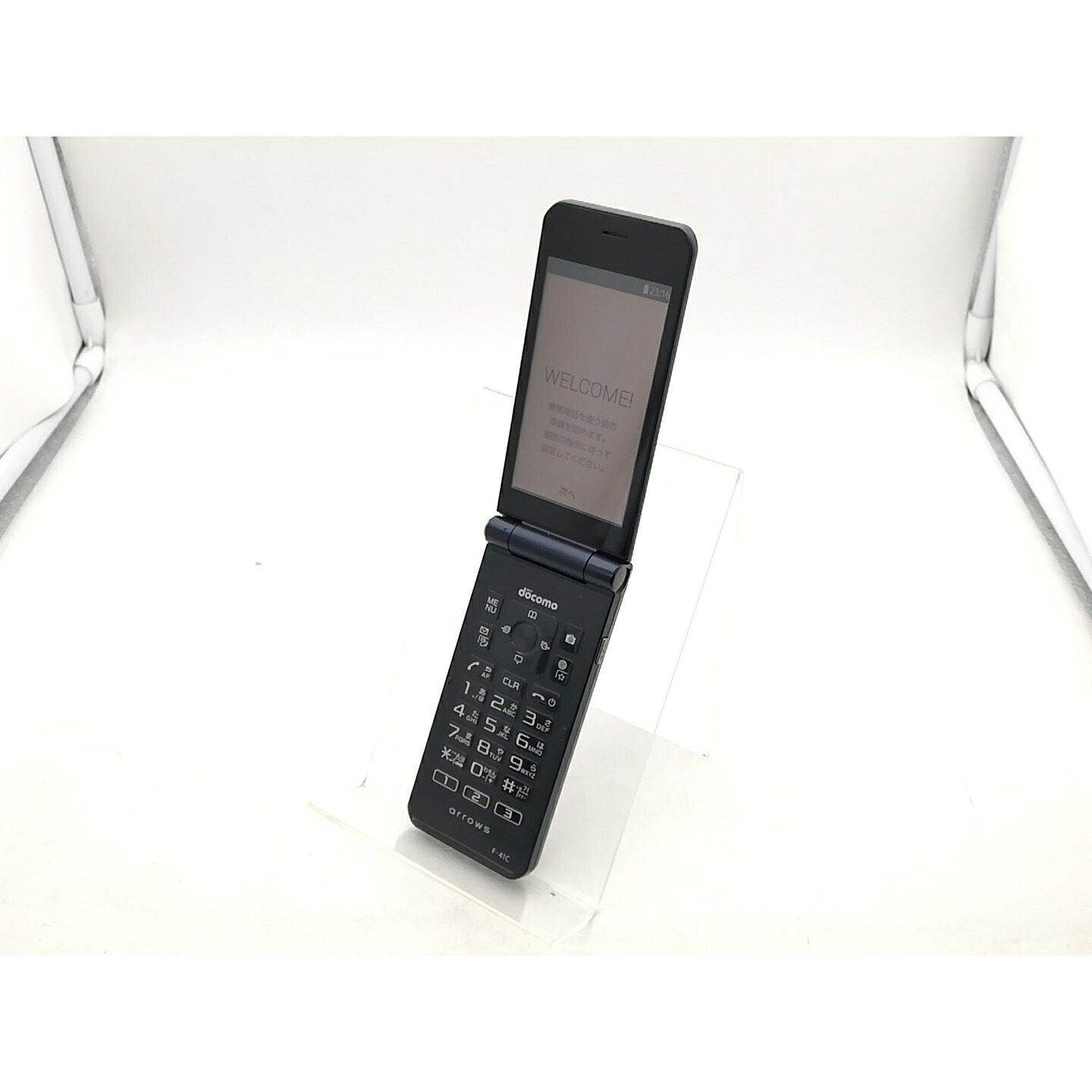【中古】FCNT docomo 【SIM無償性】 arrows ケータイ 第一義的 F-41C 米国海軍【柏】引き受ける継続期間１ヶ月【価値づけるB】