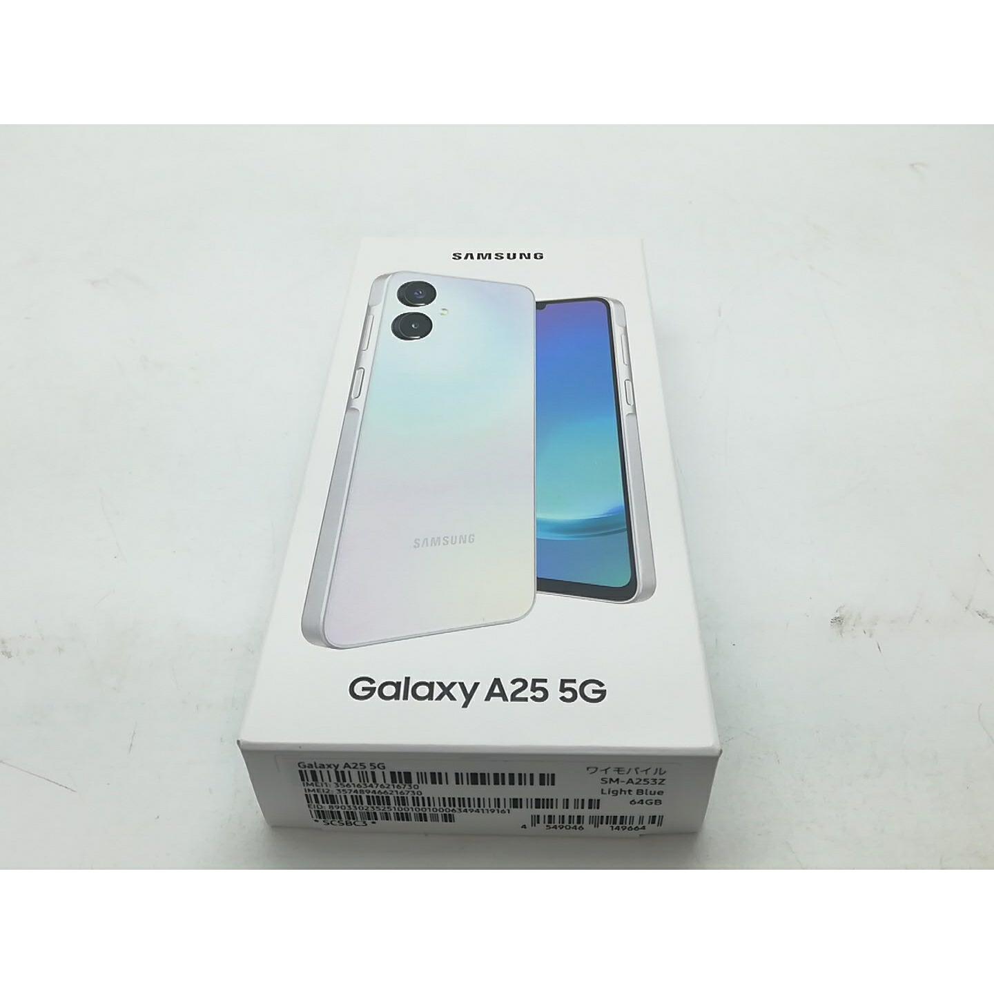 【未使用】SAMSUNG ymobile 【SIMフリー】 Galaxy A25 5G ライトブルー 4GB 64GB SCSBC3【柏】保証期間３ヶ月