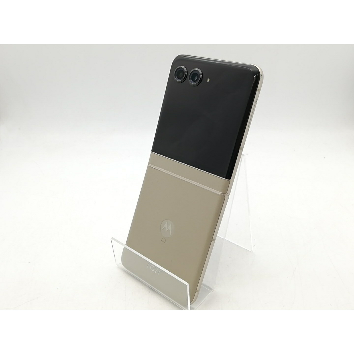 【中古】MOTOROLA SoftBank 【SIM無償性】 motorola razr 50s 沙子皮膚軟化剤 8GB 256GB A403MO【柏】引き受ける継続期間１ヶ月【価値づけるC】