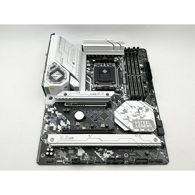 【中古】ASRock B650E Steel Legend 無線LAN B650E/AM5/2.5GbitLAN/ATX【千葉】引き請ける継続期間１週