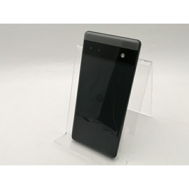 【中古】Google au 【SIM無償性】 Pixel 6a 濃灰色 6GB 128GB GB17L【千葉】引き受ける継続期間１ヶ月【価値づけるB】