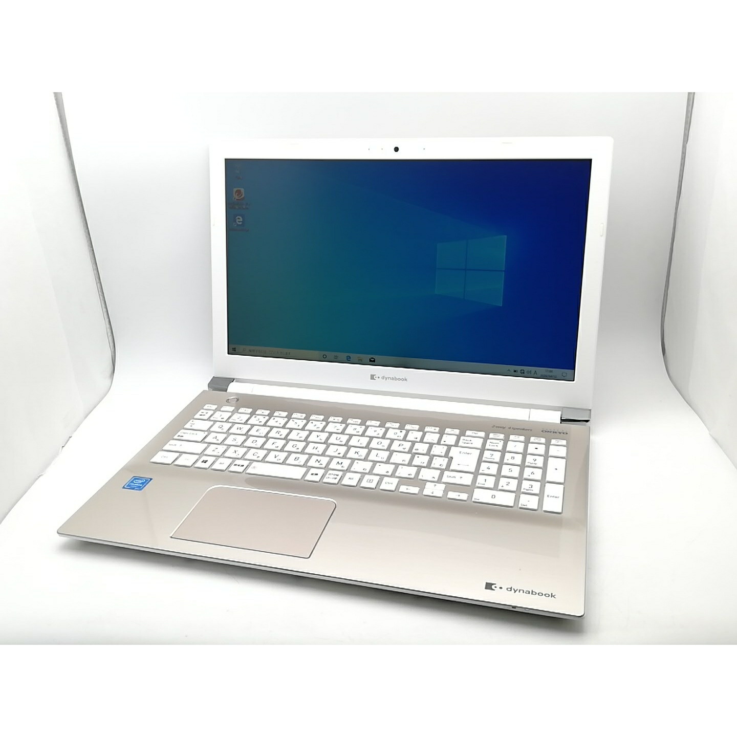 【中古】Dynabook dynabook X X4 P1X4MPEG サテンゴールド【Celeron 3867U 4G 256G(SSD) DVDマルチ WiFi 15.6LCD】【千葉】保証期間１週間【ランクC】