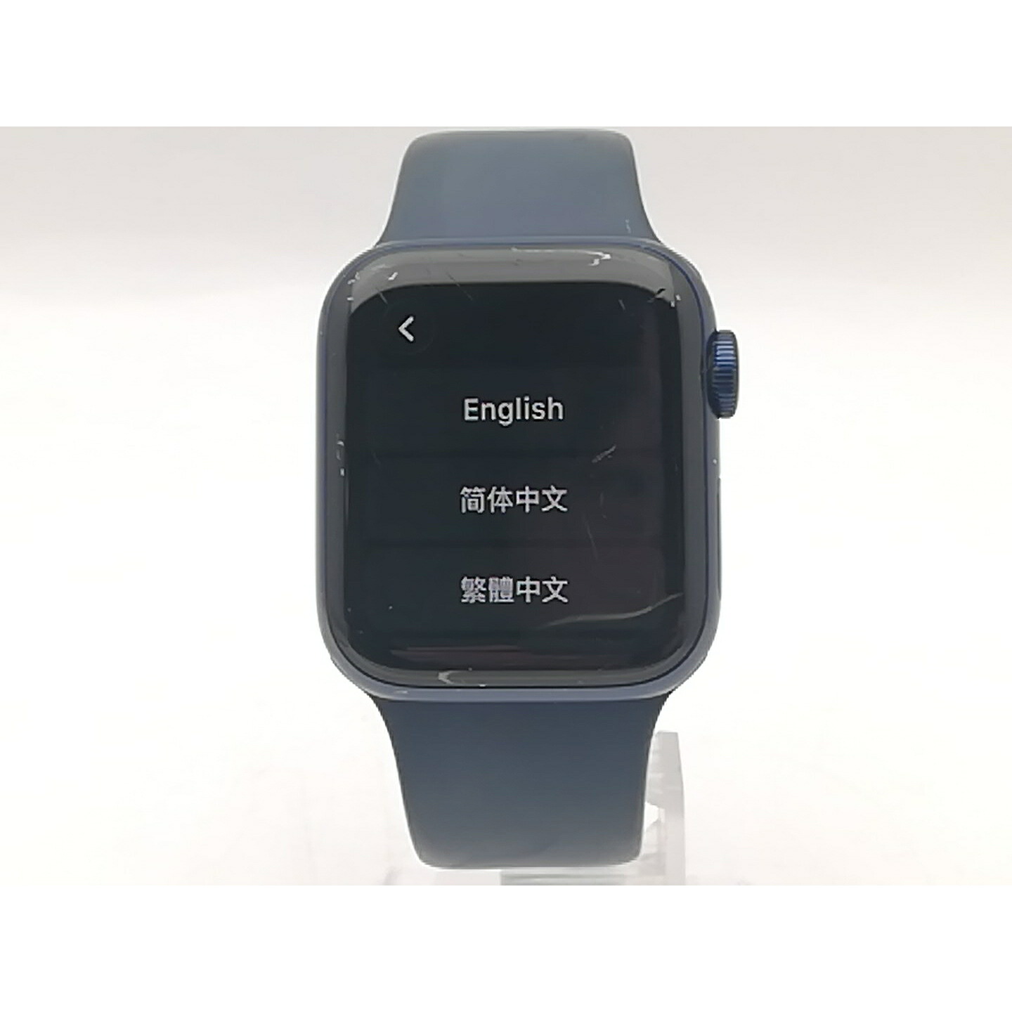 【中古】Apple Apple Watch Series6 40粍 GPS 青み軽銀/運動競技ダンス楽隊 ディープネイビー S/M\u0026M/L【千葉】引き受ける継続期間１ヶ月【序列付けるC】