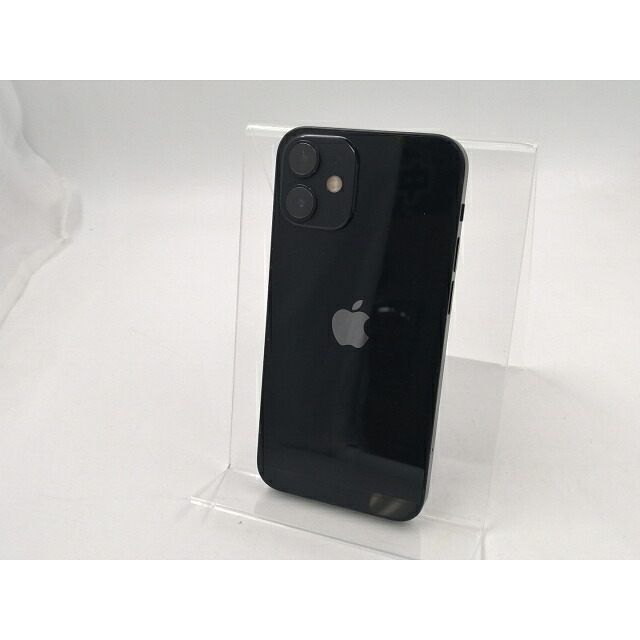 【中古】Apple au 【SIMロック解除済み】 iPhone 12 mini 64GB ブラック MGA03J/A【千葉】保証期間１ヶ月【ランクB】