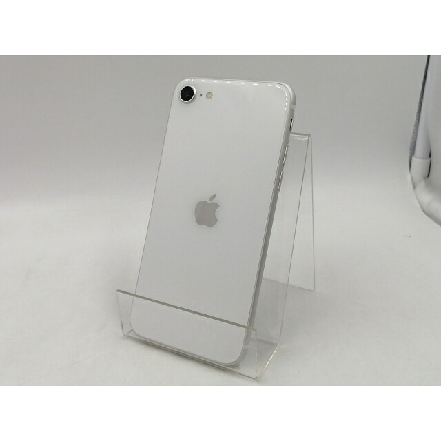 【中古】Apple au 【SIM鍵を掛ける取りけす済み】 iPhone SE（第2時人） 64GB 白いこと MHGQ3J/A（後期型番）【千葉】引き受ける継続期間１ヶ月【序列付けるB】