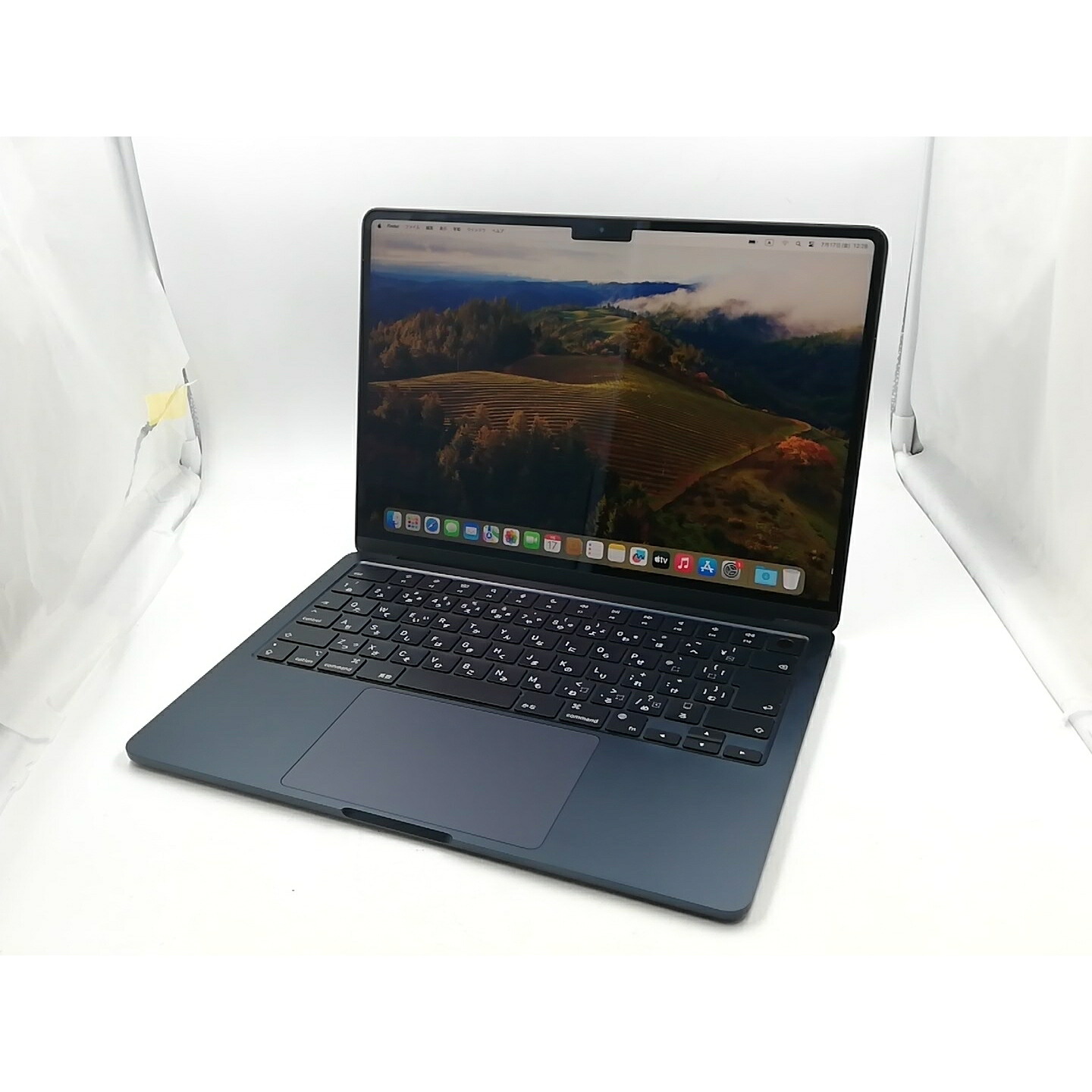 【中古】Apple MacBook Air 13インチ CTO (M2,2022) ミッドナイト M2(CPU:8C/GPU:10C)/16G/256G/30W AC【千葉】保証期間1ヶ月【ランクB】|じゃんぱら店