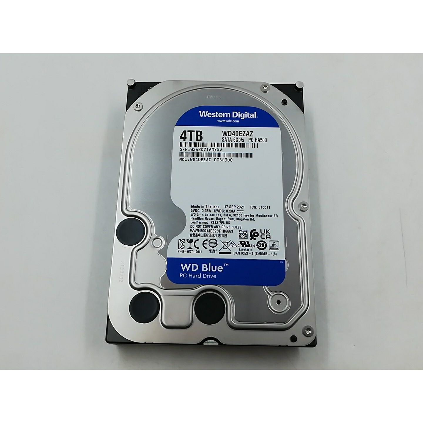 【中古】W.D. WD40EZAZ WD Blue 4結核症/5400rpm/256MB/6Gbps【千葉】引き請ける継続期間１週
