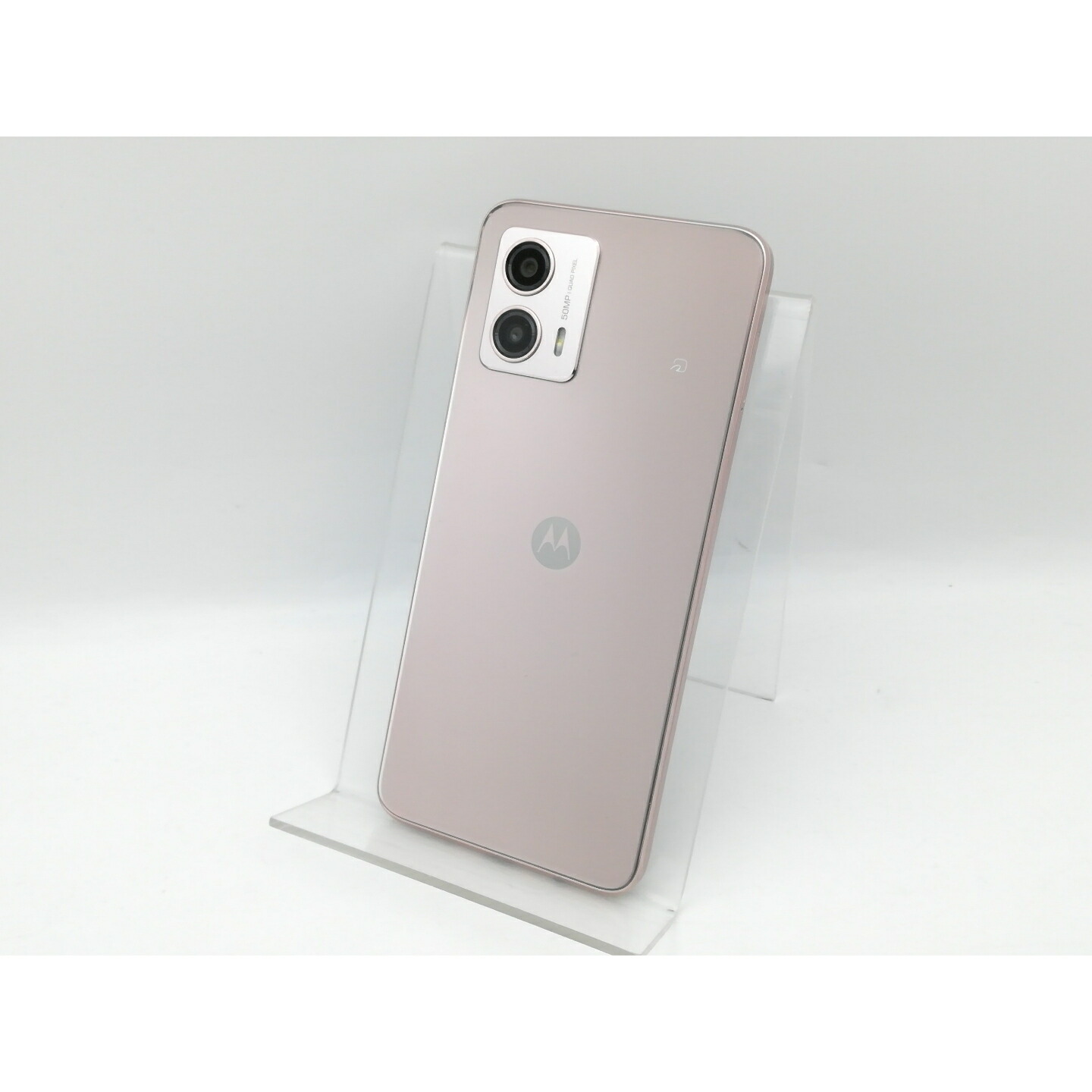 【中古】MOTOROLA ymobile 【SIM無償性】 moto g53y 5G ペールピンク 4GB 128GB A301MO【中野】引き受ける継続期間１ヶ月【序列付けるB】