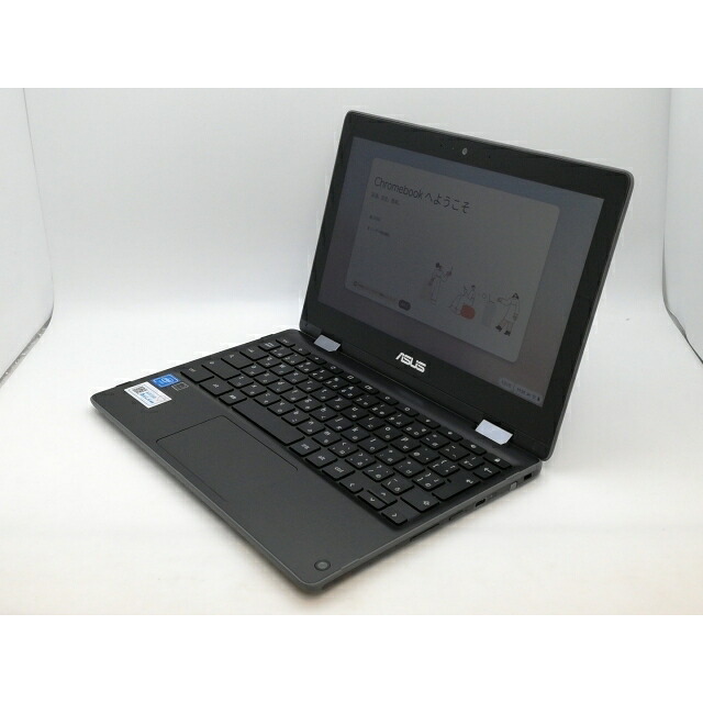 【中古】ASUS Chromebook Flip C214MA C214MA-BW0028 ダークグレー【Celeron N4000 4G 32G(Flash) WiFi 11.6LCD (タッチパネル)】【中野】保証期間１ヶ月【ランクC】