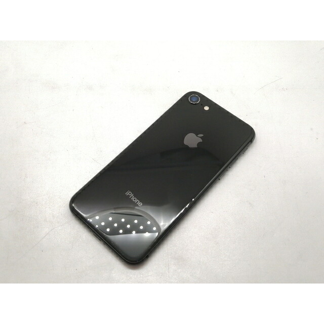 【中古】Apple au 【SIM鍵を掛ける取りけす済み】 iPhone 8 64GB あき場所薄墨色 MQ782J/A【宇田川】引き受ける継続期間１ヶ月【序列付けるC】