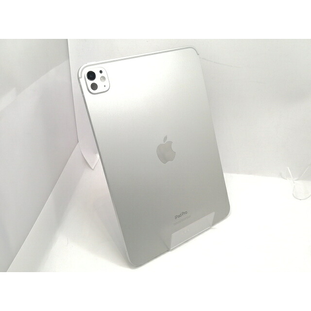 【中古】Apple 【Wi-Fi】 11in iPad Pro（M4/2024） 256GB しろがね色 標準尺度硝子 MVV93J/A【宇田川】引きうける継続期間１ヶ月【位置づけるA】