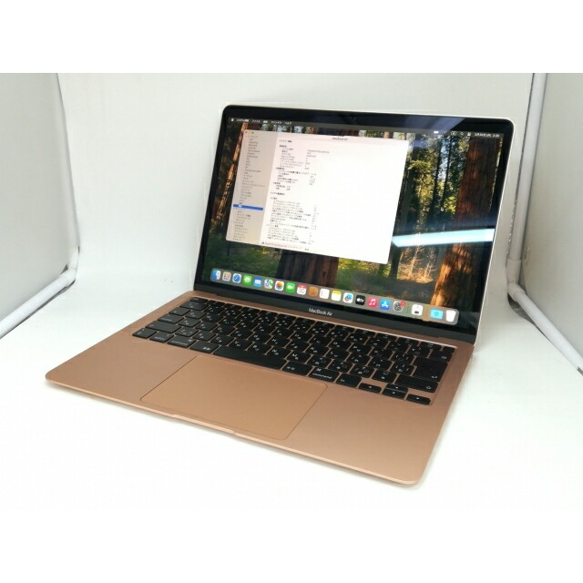 【中古】Apple MacBook Air 13in CTO (Early 2020) ゴールド Core i3(1.1G)/16G/256G/Iris Plus【宇田川】引き受ける継続期間１ヶ月【序列付けるB】