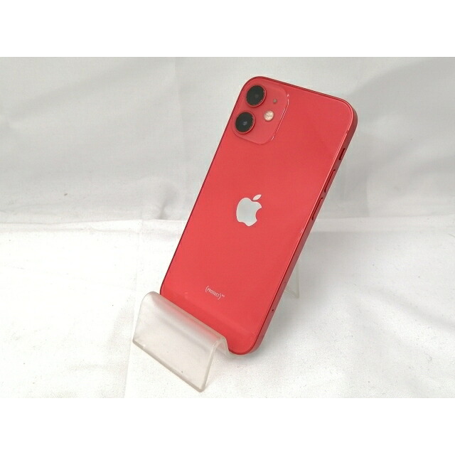 【中古】Apple au 【SIMロック解除済み】 iPhone 12 mini 256GB (PRODUCT)RED MGDU3J/A【新橋】保証期間１ヶ月【ランクC】
