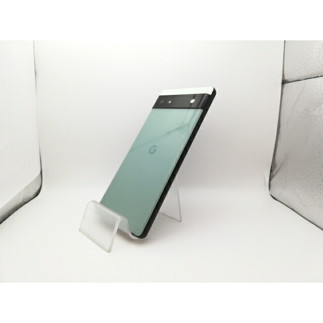 【中古】Google au 【SIM無償性】 Pixel 6a サルヴィア 6GB 128GB GB17L【新宿】引きうける継続期間１ヶ月【位置づけるC】