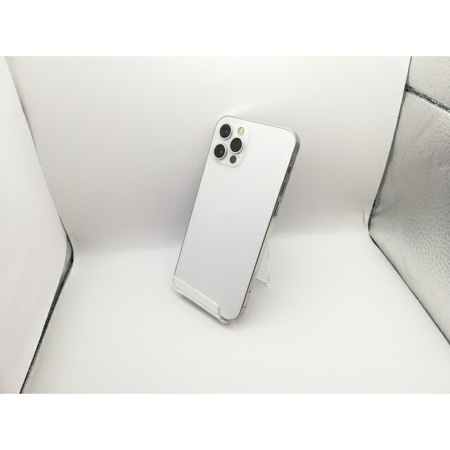 【中古】Apple au 【SIMロック解除済み】 iPhone 12 Pro 256GB シルバー MGMA3J/A【新宿】保証期間１ヶ月【ランクC】