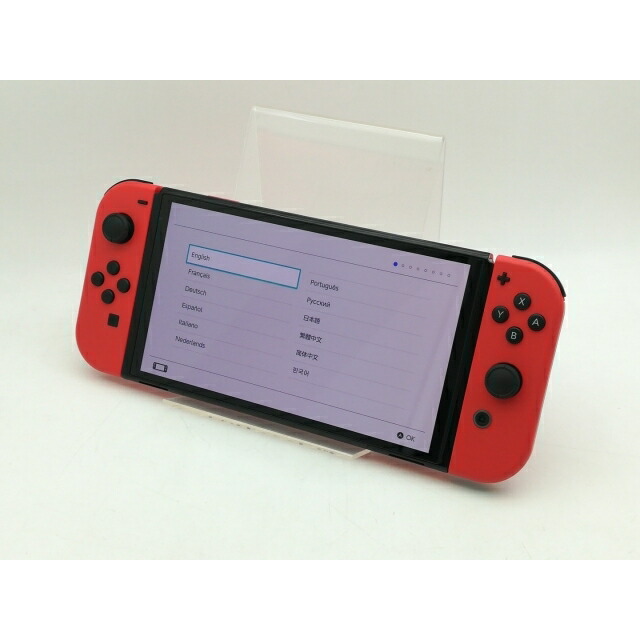 【中古】Nintendo Switch 本体 (有機ELモデル) HEG-S-RAAAA マリオレッド【神戸】保証期間１ヶ月【ランクA】｜じゃんぱら店