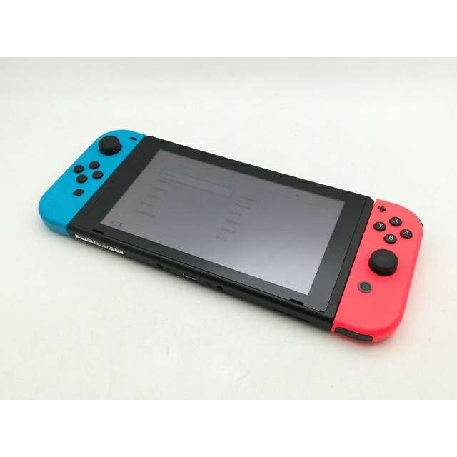 【中古】Nintendo Switch 本体 Joy-Con(L) ネオンブルー/(R) ネオンレッド HAC-S-KABAA 【2017年3月】【神戸】保証期間1ヶ月【ランクC】|じゃんぱら店