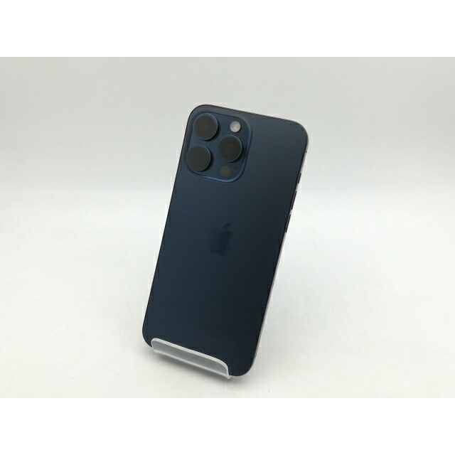 【中古】Apple 国内版 【SIM無償性】 iPhone 15 Pro Max 512GB 青色チタニウム MU6X3J/A【神戸】引き受ける継続期間１ヶ月【価値づけるA】