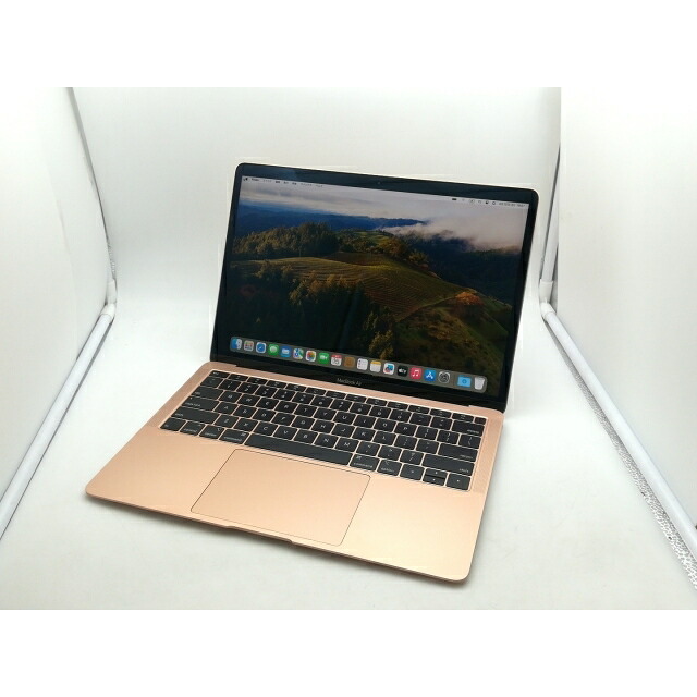 【中古】Apple MacBook Air 13in CTO (Late 2018) ゴールド Core i5(1.6G)/8G/128G(SSD)/UHDG 617【神戸】引き請ける継続期間１ヶ月【位置づけるB】