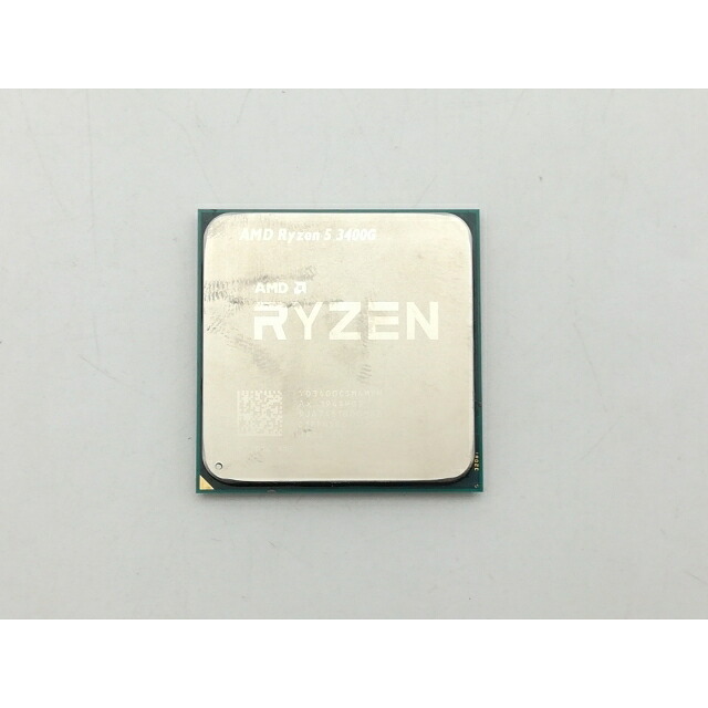 【中古】AMD Ryzen 5 3400G (3.7GHz/TC:4.2GHz) bulk AM4/4C/8T/L3 4MB/Radeon Vega11/TDP 65W【神戸】保証期間１週間｜じゃんぱら店 9,105円