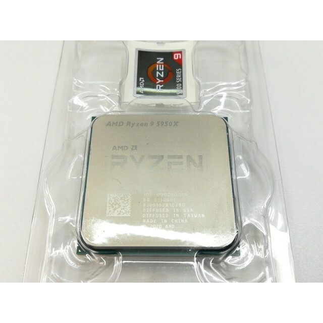 【中古】AMD Ryzen 9 5950X (3.4GHz/TC:4.9GHz) BOX AM4/16C/32T/L3 64MB/TDP 105W【神戸】引きうける継続期間１週