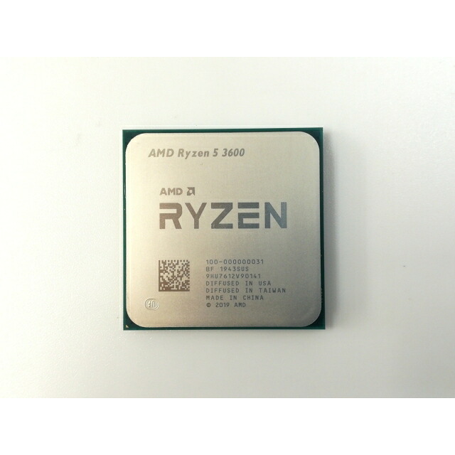 【中古】AMD Ryzen 5 3600 (3.6GHz/TC:4.2GHz) bulk AM4/6C/12T/L3 32MB/TDP 65W【神戸】引きうける継続期間１週