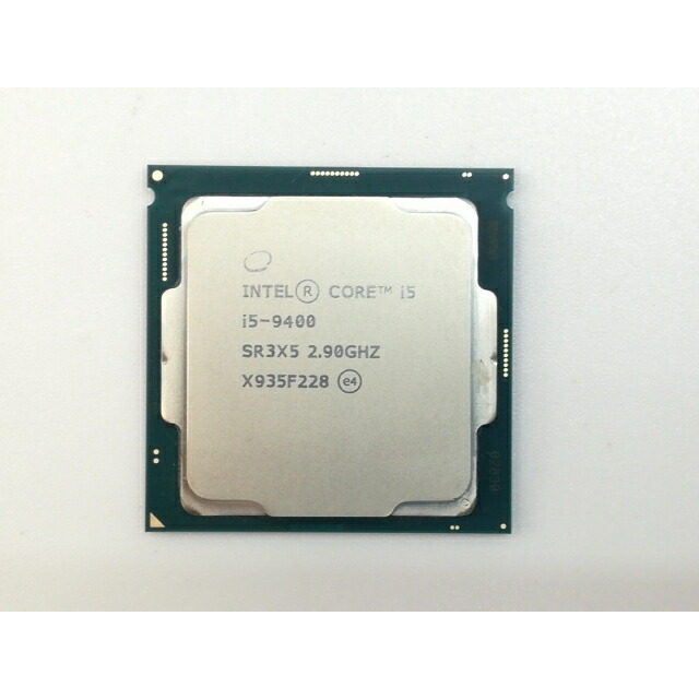 【中古】Intel Core i5-9400 (2.9GHz/結核症:4.1GHz/SR3X5/U0) BOX LGA1151/6C/6T/L3 9M/UHD630/TDP65W【神戸】引きうける継続期間１週