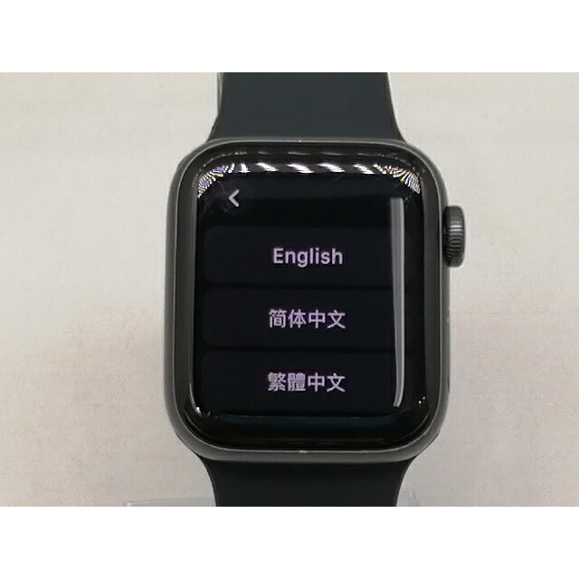 【中古】Apple Apple Watch SE 40粍 GPS あき場所薄墨色/運動競技ダンス楽隊 黒いこと S/M\u0026M/L【日本橋3】引き受ける継続期間１ヶ月【序列付けるC】