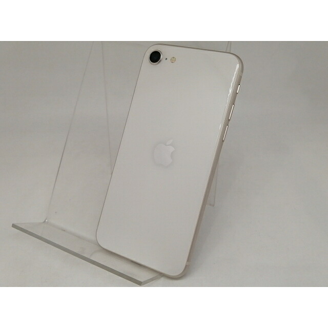 【中古】Apple au 【SIMフリー】 iPhone SE（第3世代） 64GB スターライト MMYD3J/A【日本橋3】保証期間１ヶ月【ランクB】