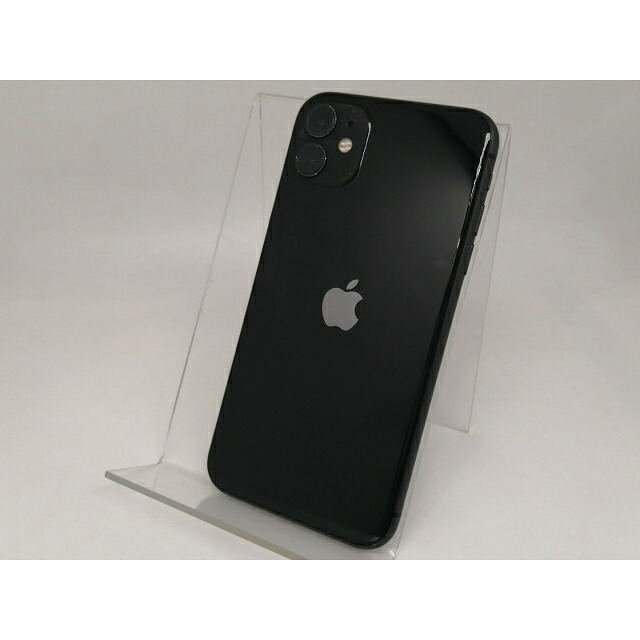 【中古】Apple au 【SIM鍵を掛ける取り消す済み】 iPhone 11 128GB 黒いこと MWM02J/A【日本橋3】引き請ける継続期間１ヶ月【序列付けるB】