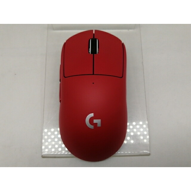 【中古】Logicool PRO X SUPERLIGHT Wireless Gaming Mouse G-PPD-003WL-RD [赤いこと]【日本橋3】引き請ける継続期間１週