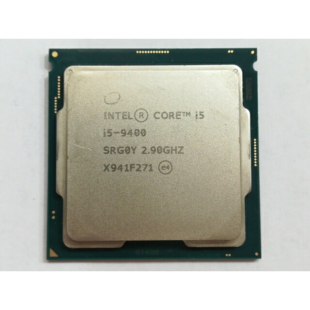 【中古】Intel Core i5-9400 (2.9GHz/結核症:4.1GHz/SRG0Y/R0) bulk LGA1151/6C/6T/L3 9M/UHD630/TDP65W【日本橋3】言いはなつ継続期間１週