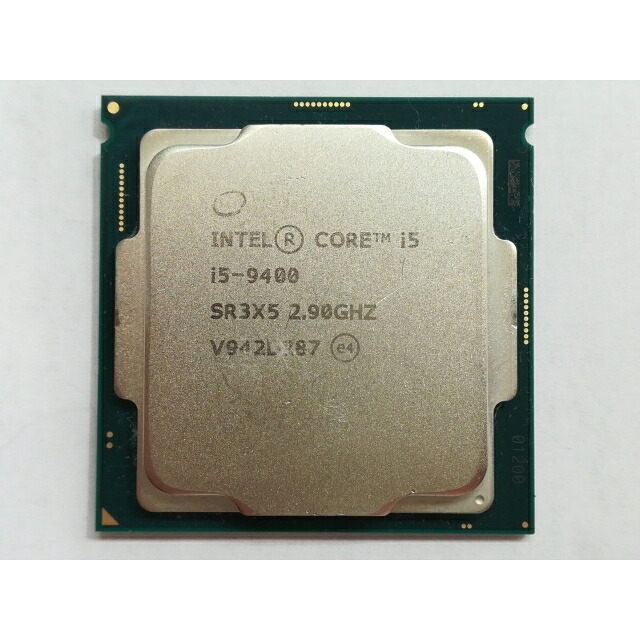 【中古】Intel Core i5-9400 (2.9GHz/結核症:4.1GHz/SR3X5/U0) bulk LGA1151/6C/6T/L3 9M/UHD630/TDP65W【日本橋3】言いはなつ継続期間１週