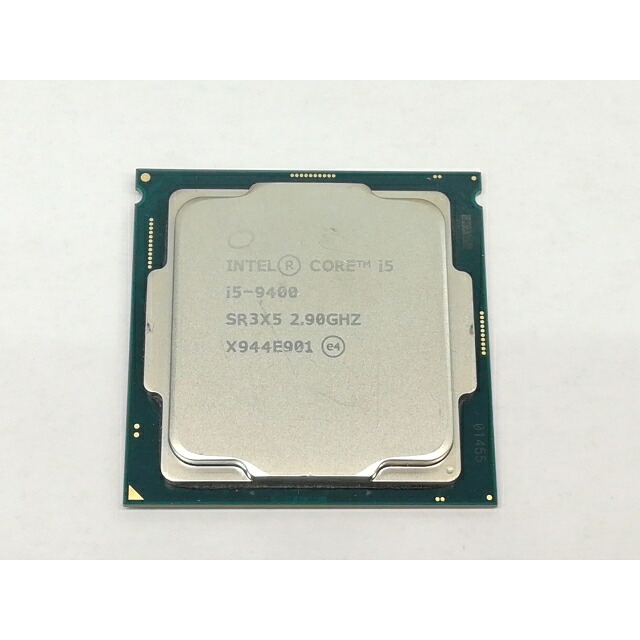 【中古】Intel Core i5-9400 (2.9GHz/結核症:4.1GHz/SR3X5/U0) bulk LGA1151/6C/6T/L3 9M/UHD630/TDP65W【日本橋3】言いはなつ継続期間１週