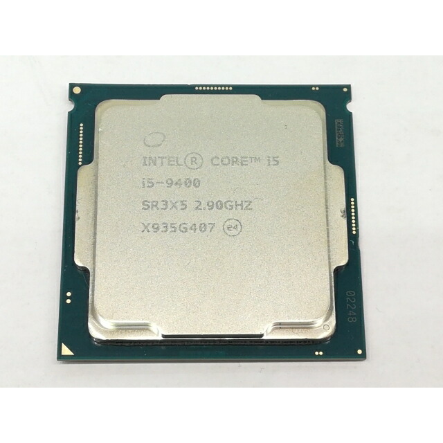 【中古】Intel Core i5-9400 (2.9GHz/結核症:4.1GHz/SR3X5/U0) bulk LGA1151/6C/6T/L3 9M/UHD630/TDP65W【日本橋3】言いはなつ継続期間１週