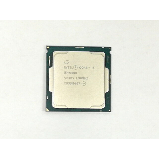 【中古】Intel Core i5-9400 (2.9GHz/結核症:4.1GHz/SR3X5/U0) bulk LGA1151/6C/6T/L3 9M/UHD630/TDP65W【日本橋3】言いはなつ継続期間１週