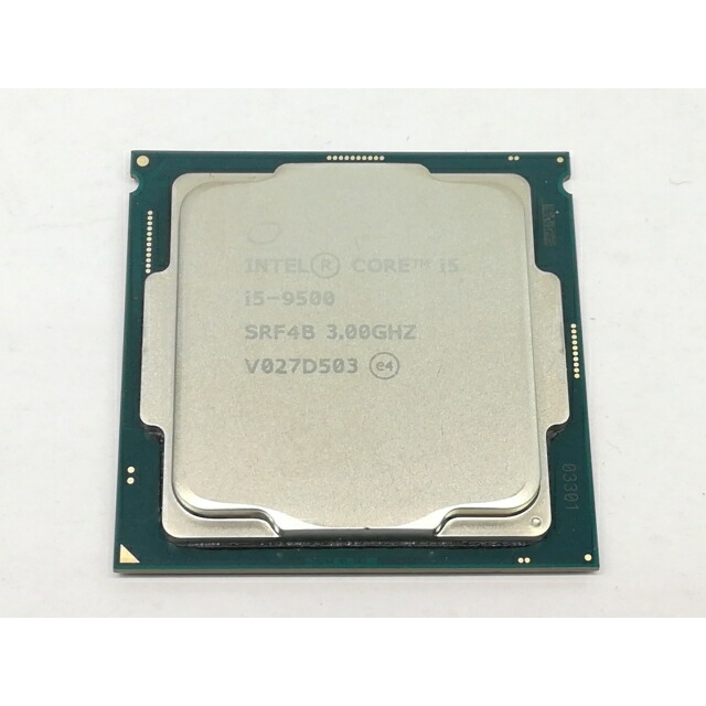 【中古】Intel Core i5-9500 (3GHz/結核症:4.4GHz/SRF4B/U0) bulk LGA1151/6C/6T/L3 9M/UHD630/TDP65W【日本橋3】言いはなつ継続期間１週