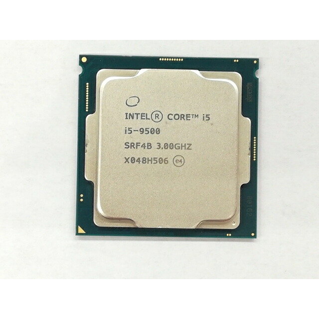 【中古】Intel Core i5-9500 (3GHz/TB:4.4GHz/SRF4B/U0) bulk LGA1151/6C/6T/L3 9M/UHD630/TDP65W【日本橋3】保証期間１週間