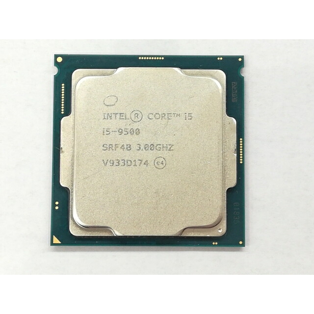 【中古】Intel Core i5-9500 (3GHz/結核症:4.4GHz/SRF4B/U0) bulk LGA1151/6C/6T/L3 9M/UHD630/TDP65W【日本橋3】言いはなつ継続期間１週
