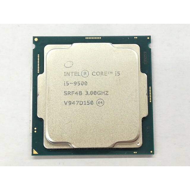 【中古】Intel Core i5-9500 (3GHz/結核症:4.4GHz/SRF4B/U0) bulk LGA1151/6C/6T/L3 9M/UHD630/TDP65W【日本橋3】言いはなつ継続期間１週
