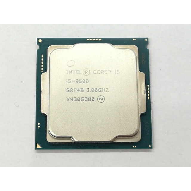 【中古】Intel Core i5-9500 (3GHz/結核症:4.4GHz/SRF4B/U0) bulk LGA1151/6C/6T/L3 9M/UHD630/TDP65W【日本橋3】言いはなつ継続期間１週
