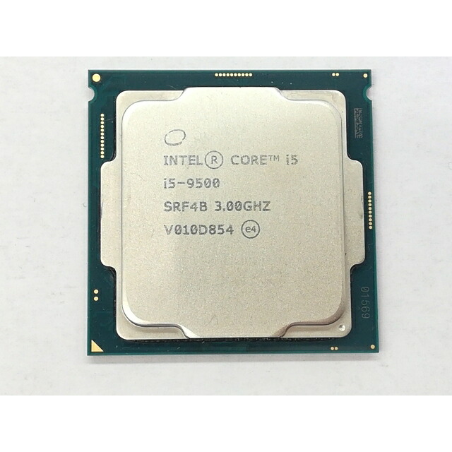 【中古】Intel Core i5-9500 (3GHz/結核症:4.4GHz/SRF4B/U0) bulk LGA1151/6C/6T/L3 9M/UHD630/TDP65W【日本橋3】言いはなつ継続期間１週