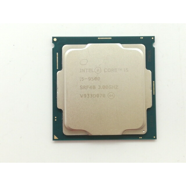 【中古】Intel Core i5-9500 (3GHz/TB:4.4GHz/SRF4B/U0) bulk LGA1151/6C/6T/L3 9M/UHD630/TDP65W【日本橋3】保証期間１週間