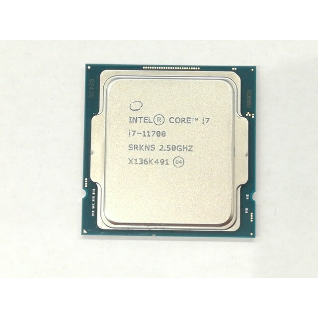 【中古】Intel Core i7-11700 (2.5GHz/TB:4.8GHz) Bulk LGA1200/8C/16T/L3 16M/UHD750/TDP65W【日本橋3】保証期間１週間｜じゃんぱら店