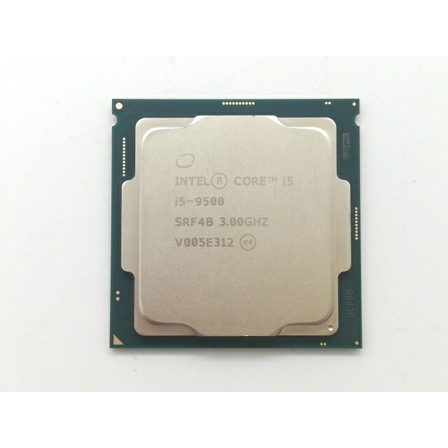 【中古】Intel Core i5-9500 (3GHz/肺結核:4.4GHz/SRF4B/U0) bulk LGA1151/6C/6T/L3 9M/UHD630/TDP65W【日本橋3】引き受ける継続期間１週