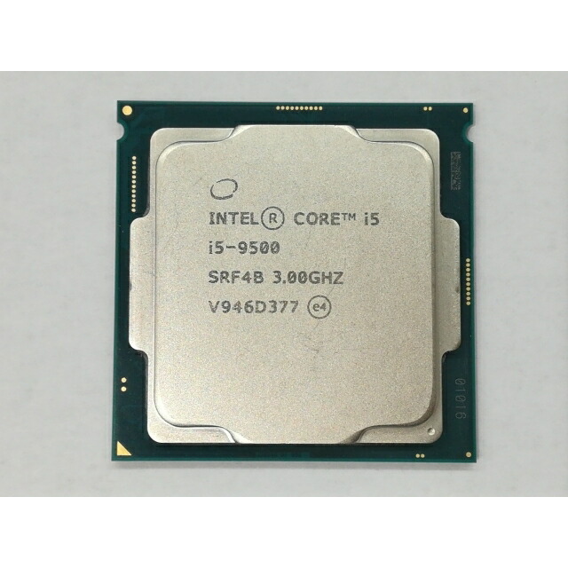【中古】Intel Core i5-9500 (3GHz/TB:4.4GHz/SRF4B/U0) bulk LGA1151/6C/6T/L3 9M/UHD630/TDP65W【日本橋3】保証期間１週間