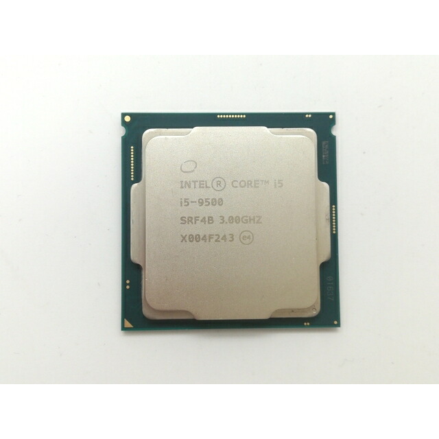 【中古】Intel Core i5-9500 (3GHz/TB:4.4GHz/SRF4B/U0) bulk LGA1151/6C/6T/L3 9M/UHD630/TDP65W【日本橋3】保証期間１週間